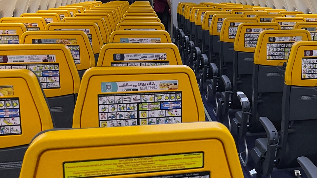 Ryanair рейсінде орын таңдау